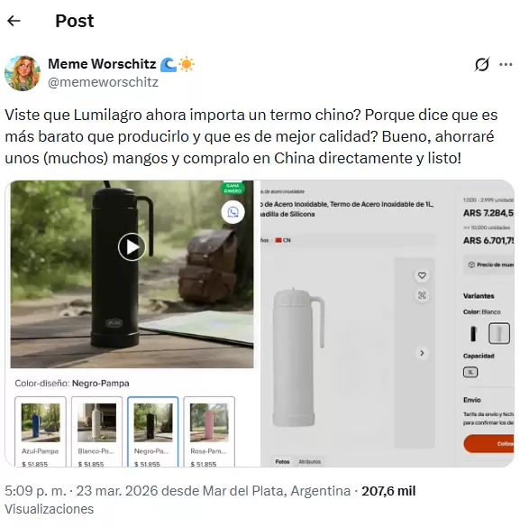 La verdad detr�s de los termos Lumilagro