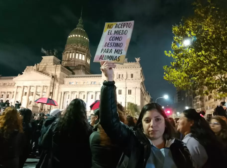 Marcha de Ni Una Menos en el Congreso