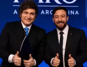 Javier Milei y Agust�n Laje