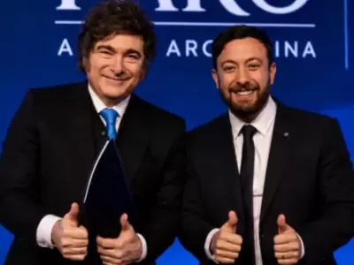 Javier Milei y Agust�n Laje