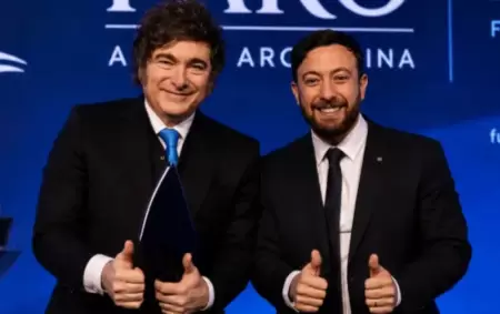 Javier Milei y Agust�n Laje