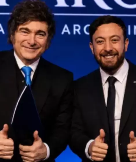 Javier Milei y Agust�n Laje