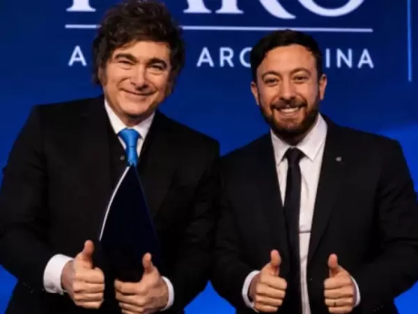 Javier Milei y Agust�n Laje