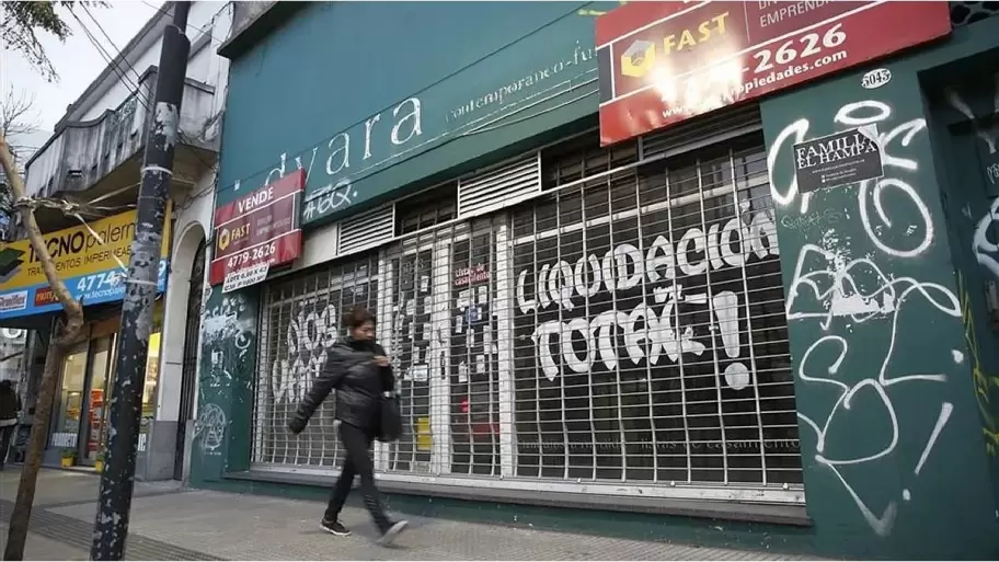 El crecimiento de comercios cerrados en el coraz�n de la Ciudad de Buenos Aires