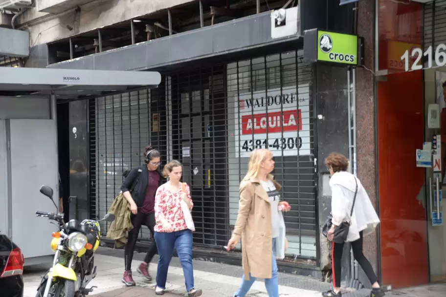 El crecimiento de comercios cerrados en el coraz�n de la Ciudad de Buenos Aires