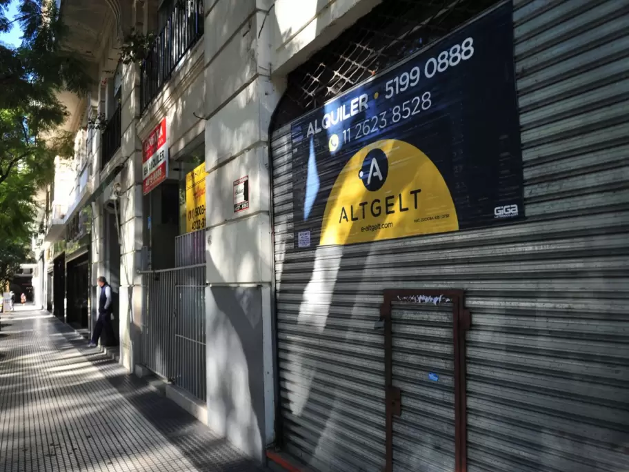 El crecimiento de comercios cerrados en el coraz�n de la Ciudad de Buenos Aires