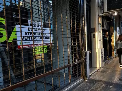 El crecimiento de comercios cerrados en el coraz�n de la Ciudad de Buenos Aires