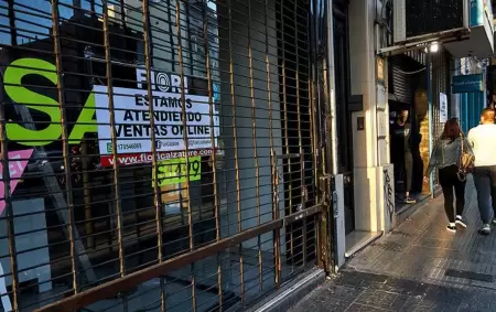 El crecimiento de comercios cerrados en el coraz�n de la Ciudad de Buenos Aires