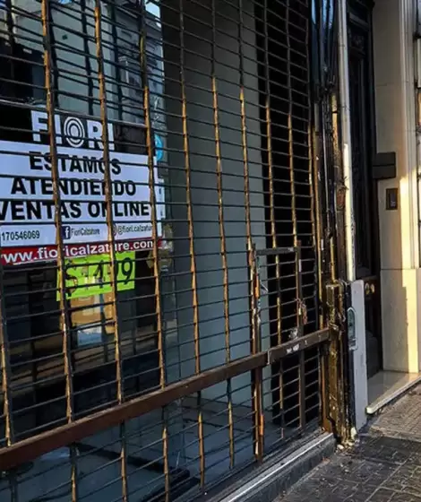 El crecimiento de comercios cerrados en el coraz�n de la Ciudad de Buenos Aires