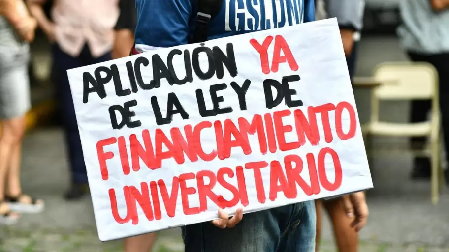 Marchas en CABA para que se cumpla la Ley de Financiamiento Universitario�