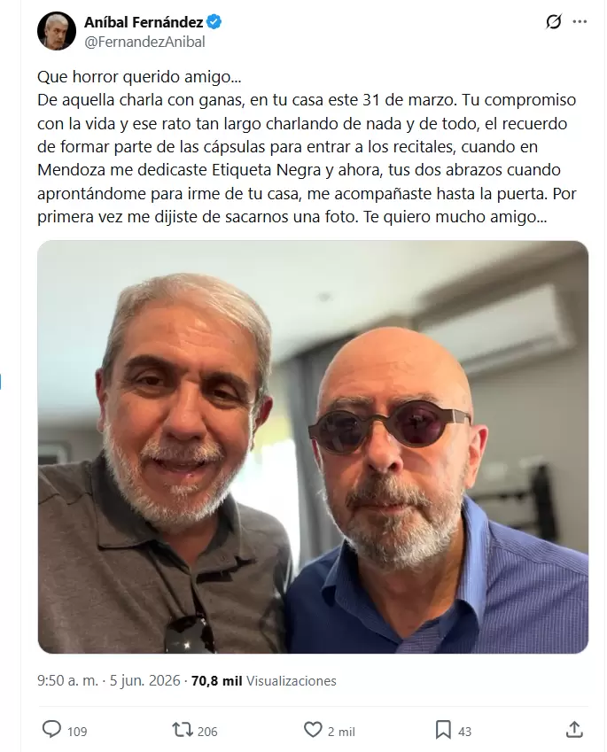 El posteo de An�bal Fern�ndez