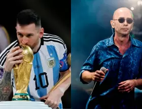 Lionel Messi y el Indio Solari