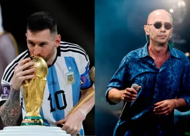Lionel Messi y el Indio Solari