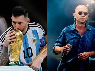 Lionel Messi y el Indio Solari