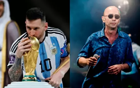 Lionel Messi y el Indio Solari