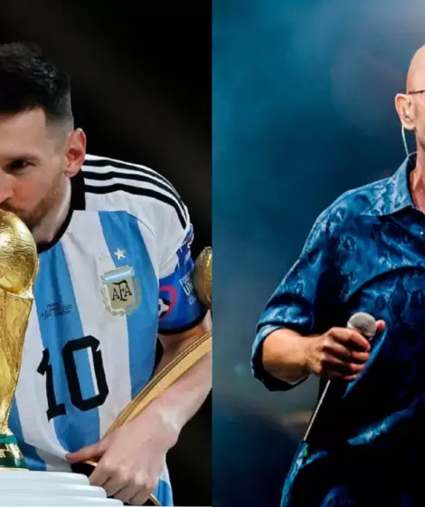 Lionel Messi y el Indio Solari