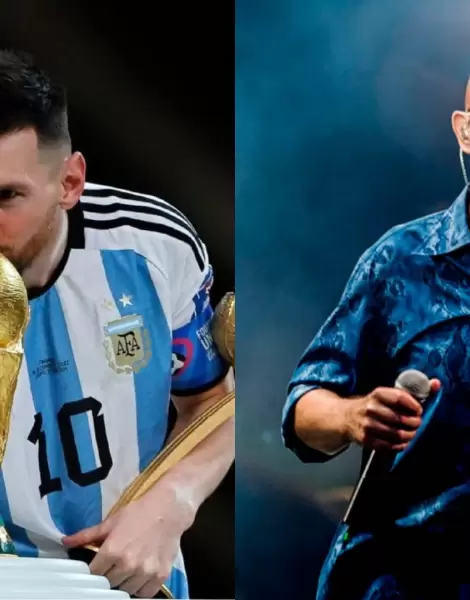 Lionel Messi y el Indio Solari