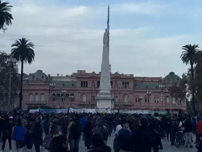 La "misa ricotera" en Plaza de Mayo