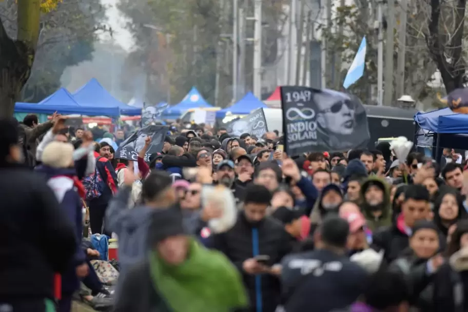 Así fue el velorio del Indio Solari