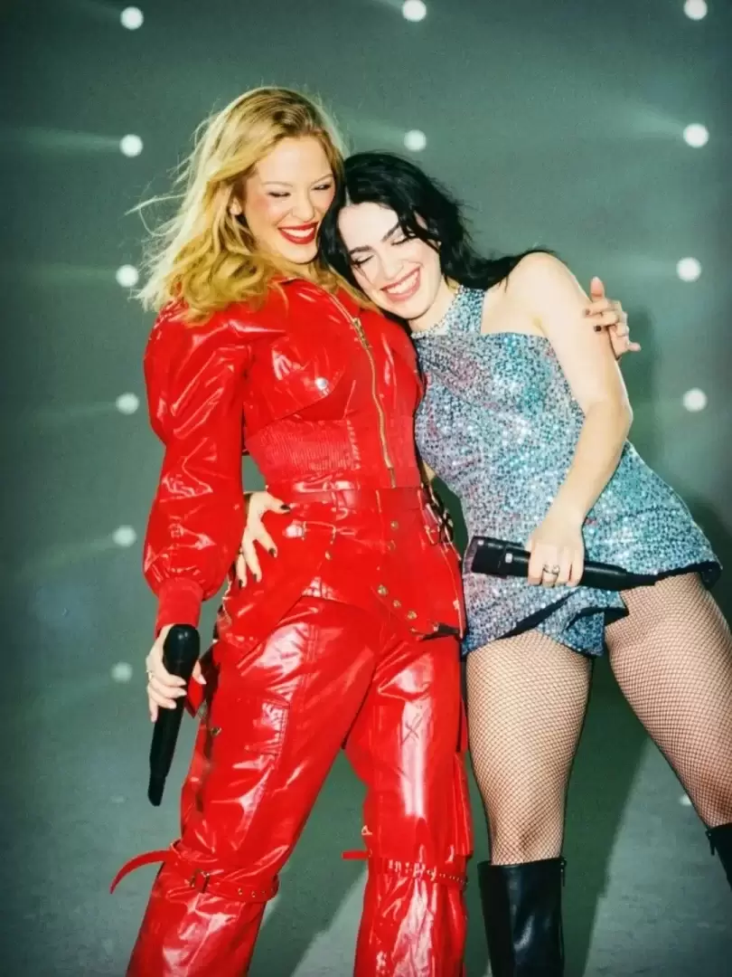 Kylie Minoguelee dedicó unas palabras a Lali tas finalizar el show