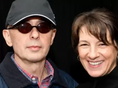 Indio Solari y su esposa, Viru