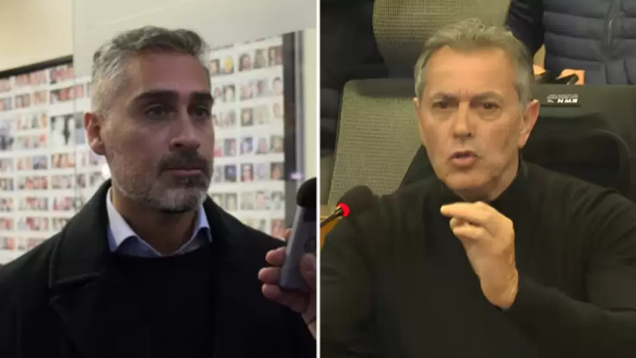 Iván Rodríguez, a la izquierda, es el fiscal que lo liberó en 2025 y Raúl Garzón, a la derecha, quien llevó la causa del femicidio de Agostina Vega.