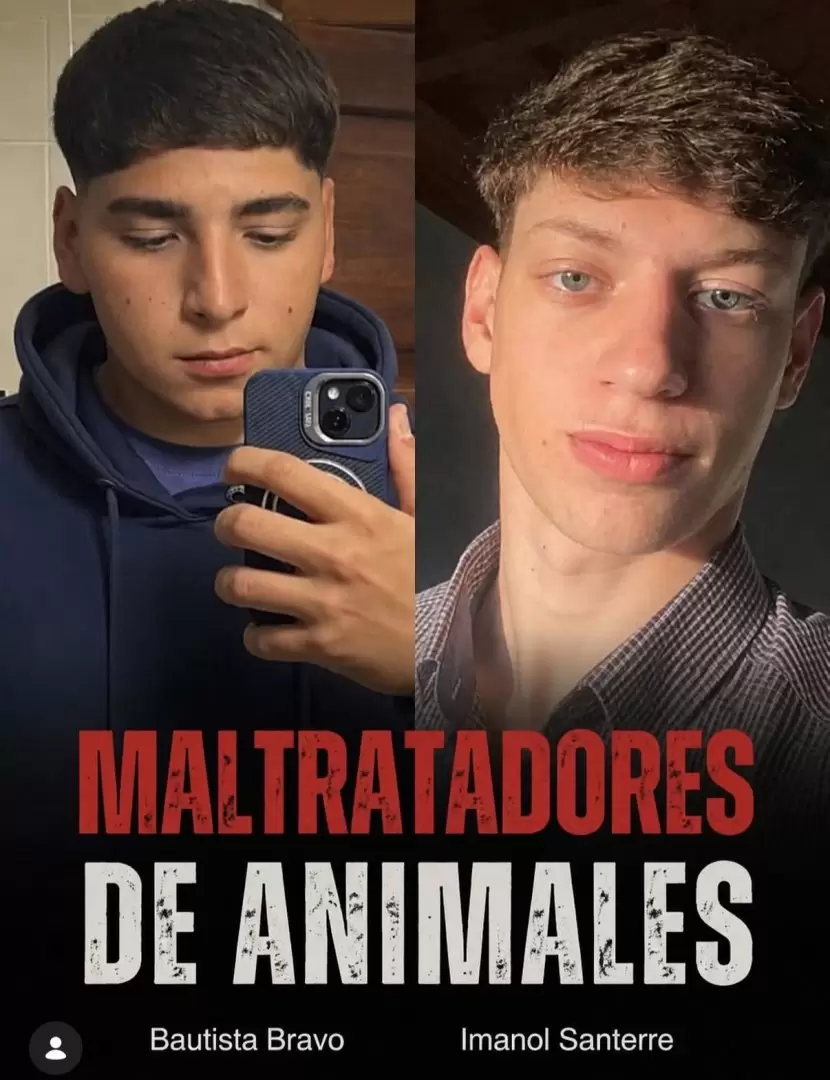 Los jóvenes fueron identificados como Bautista Bravo e Imanol Santerre