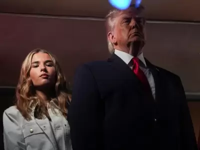 Donald Trump y su nieta Kai
