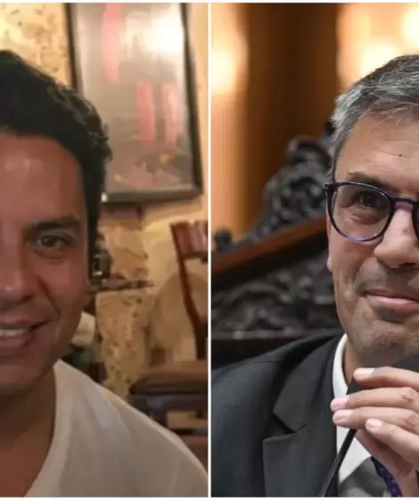 Daniel Osorio Pe�aloza, gerente general de GenTech Argentina, y Mart�n Menem