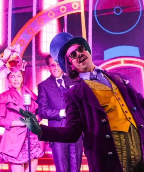 Rada en el papel de Willy Wonka