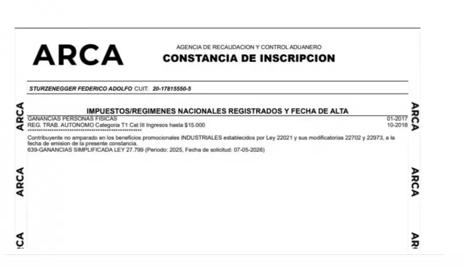Federico Sturzenegger se adhiri� a la Inocencia Fiscal