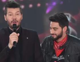 Marcelo Tinelli y Nico Occhiato.