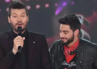 Marcelo Tinelli y Nico Occhiato.