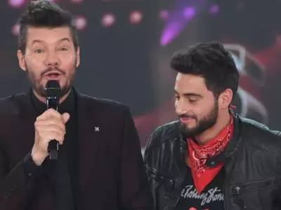 Marcelo Tinelli y Nico Occhiato.