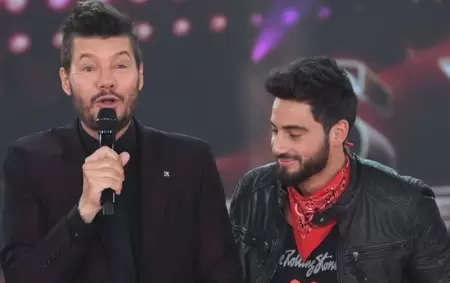 Marcelo Tinelli y Nico Occhiato.