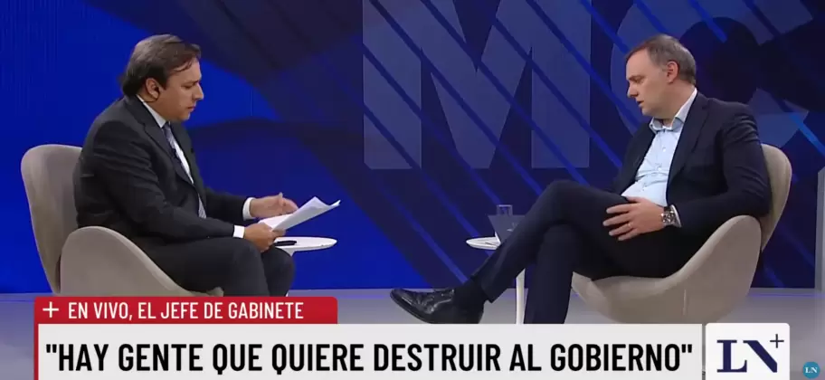 Adorni us� la victimizaci�n como estrategia en toda la entrevista