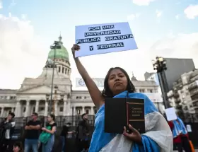 Marcha por el cumplimiento de la Ley de Financiamiento Universitario