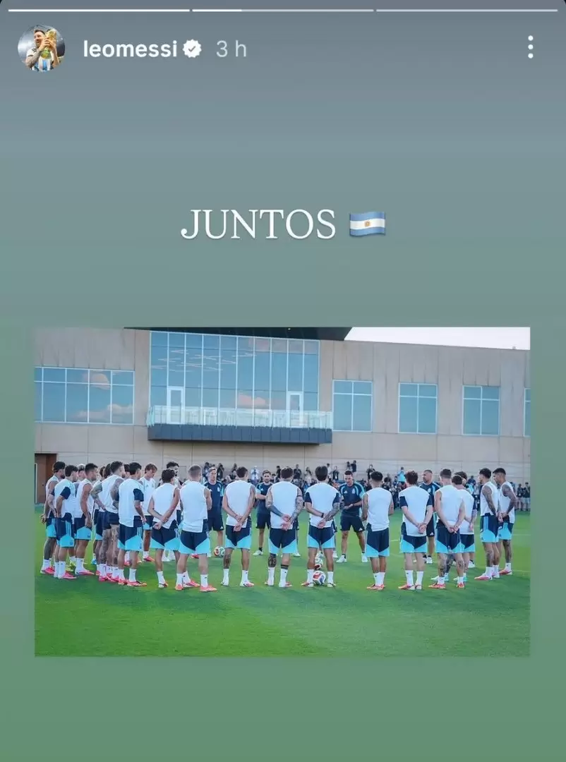 El mensaje de Messi en la previa del debut de la Selección