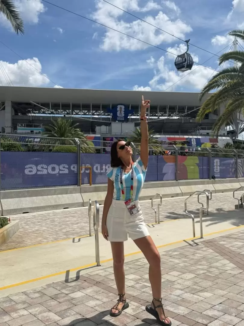Pampita en Estados Unidos