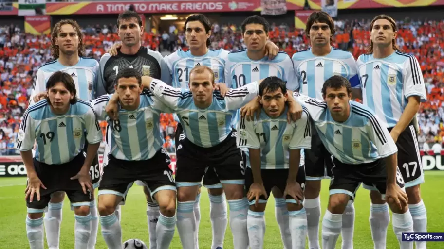 Messi jugó con la selección argentina en el mundial de Alemania en el 2006