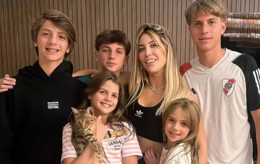 Una vez más, Wanda Nara mostró la unión de sus hijos