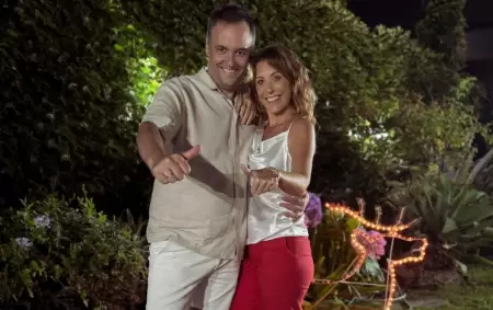 Manuel Adorni y Bettina Angeletti
