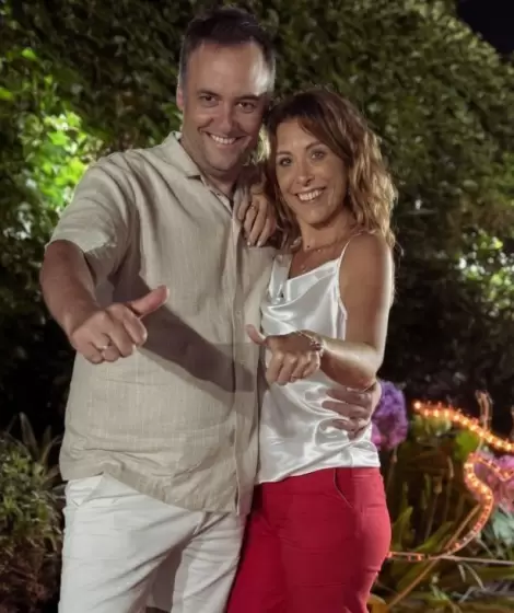 Manuel Adorni y Bettina Angeletti