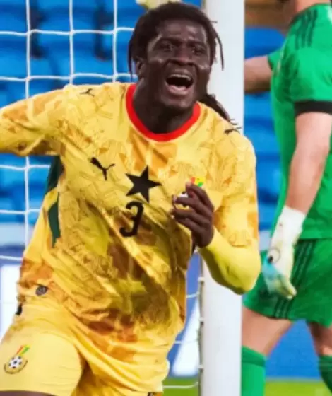 Caleb Yirenkyi meti� el 1 a 0 de Ghana sobre Panam�, a pocos minutos del final del partido.