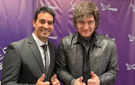Adri�n Ravier y Javier Milei.