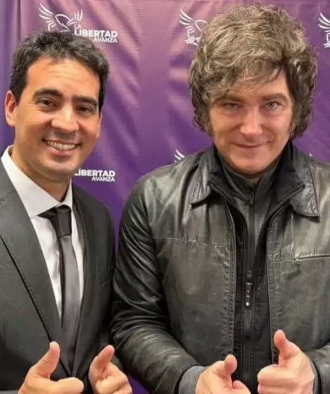 Adri�n Ravier y Javier Milei.