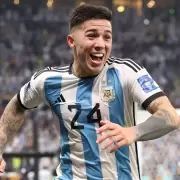 Destapan qu� significa el s�mbolo que Enzo Fern�ndez lleva en cada partido de la Selecci�n Argentina