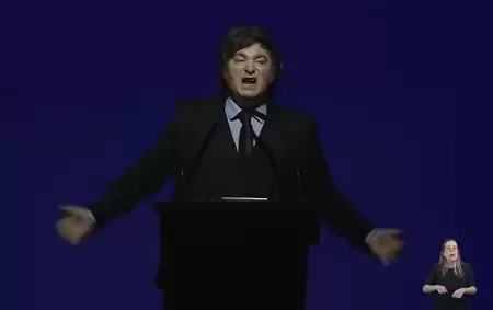Javier Milei en la Fundaci�n Faro