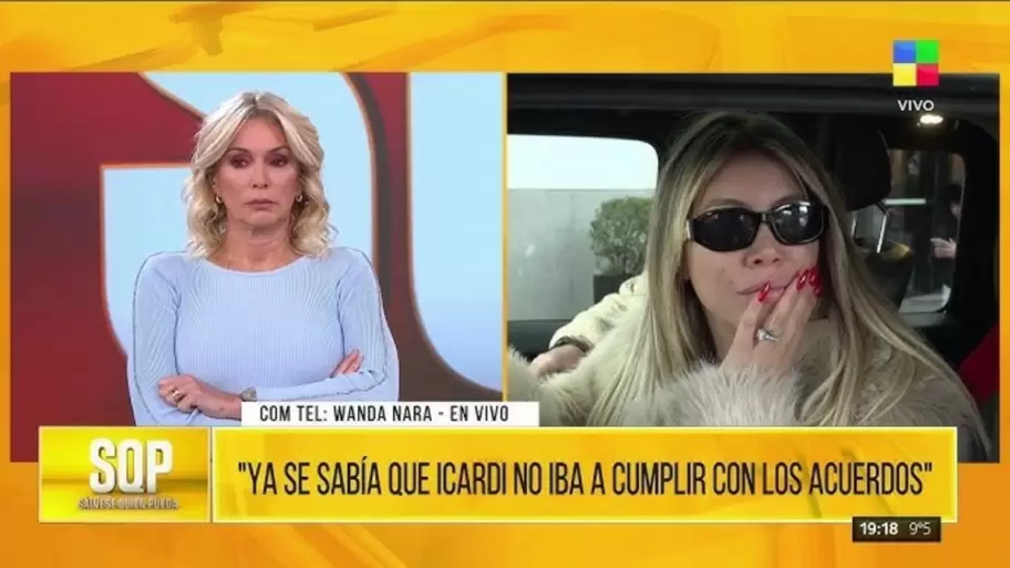 Wanda Nara habló con Yanina Latorre en SQP