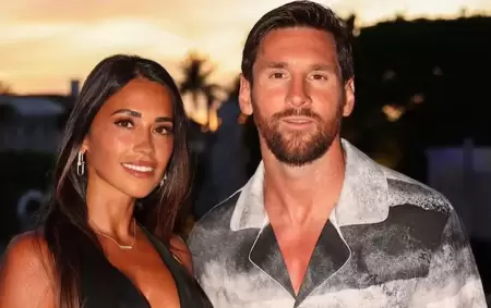 Antonela Roccuzzo y Lionel Messi